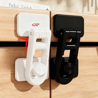 3pcs Refrigerator Door Safety Lock, Hole-Free Refrigerator Door Closer, Refrigerator Anti-Open Safety Lock, Water Dispenser Safety Lock, Suitable For Refrigerator, Water Dispenser, Drawers, Kitchen, Living Room, Bedroom Small Tools, 1/3pcs