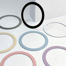 2 件 Magsafe 无线充电搪瓷铁盘磁环，背胶磁性手机支架配件，增强磁力，轻薄齐平，手机上不留痕迹 - 彩色 - 查看 9