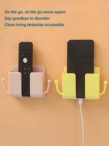 Uchwyt ścienny na telefon Organizer do przechowywania, wielofunkcyjny ścienny wiszący uchwyt na telefon komórkowy montowany przy łóżku z opcjami wielokolorowymi kompatybilny z 'em, telefonem z systemem Android, prezentem urodzinowym, dla rodziny, przyjaciół, stojakiem na telefon, akcesoriami do telefonów