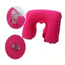 Travel Three Treasures Set, Airplane Travel Three Pieces Set, Inflatable U-Shaped Pillow, Convenient Folding Pillow, Neck Protector, Sleep Eye Mask - Multicolor - View 7