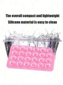 1pc Dual-Sided Silicone Sticky Phone Holder, Suction Cup Phone Stand, Hands-Free Selfie & Video Sticky Phone Grip, Phone Ring Holder, Phone Suction Cup, Octobuddy, Sticky Phone Mount, Seamless Adhesive For Bathroom, Kitchen, Bedroom - Multicolor - View 8