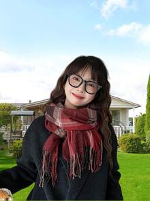 New Classic High-End Fashionable Double-Sided Cashmere Warm Scarf, Versatile For Couples, Teachers, Students, Birthday Gifts, Warm Long Thick Neck Warmer, Japanese/Korean Style Boyfriend Gift