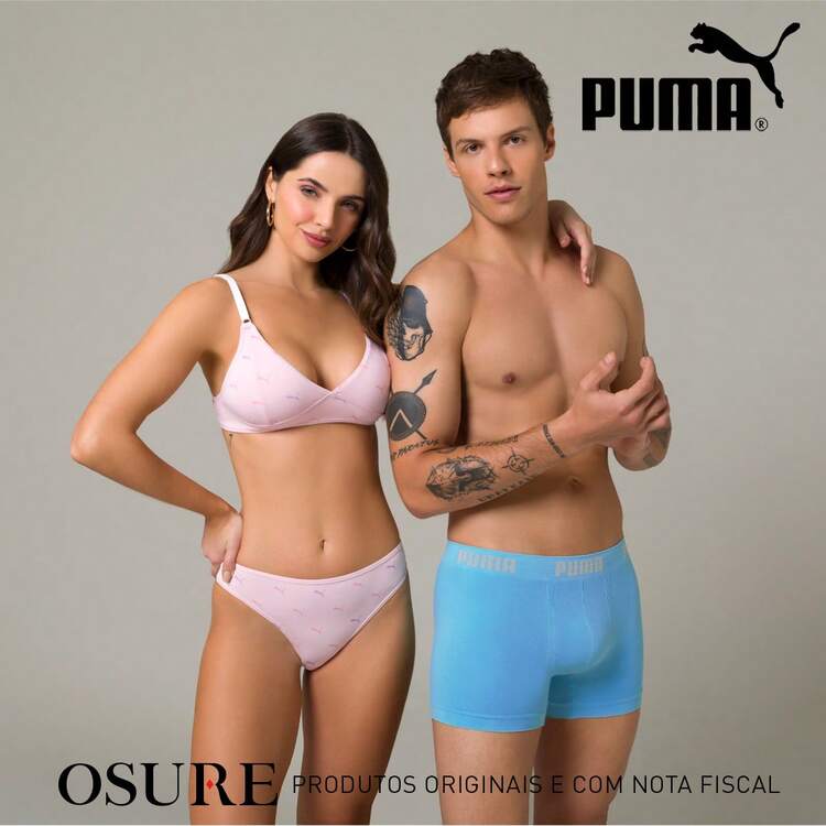Kit 2 Puma Microfiber Seamless Boxer Briefs Original Box - 托達斯.普雷塔斯 - 查看 7
