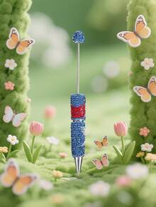 1/3/5/10pcs Multi-Color Luxury Full Crystal Ballpoint Pen With Smooth Black Ink, Creative DIY Jewelry Pen, School/Office/Study Supplies, Gift - Bead Pen - View 17