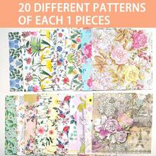 20 Pack Assorted Floral Napkins Decoupage Decorative, Decoupage Napkins Cocktail Decorative Paper Birthday Party Beautiful Gorgeous, 20 Styles Of Decorative Paper Style 1 - 樣式 2 - 查看 4