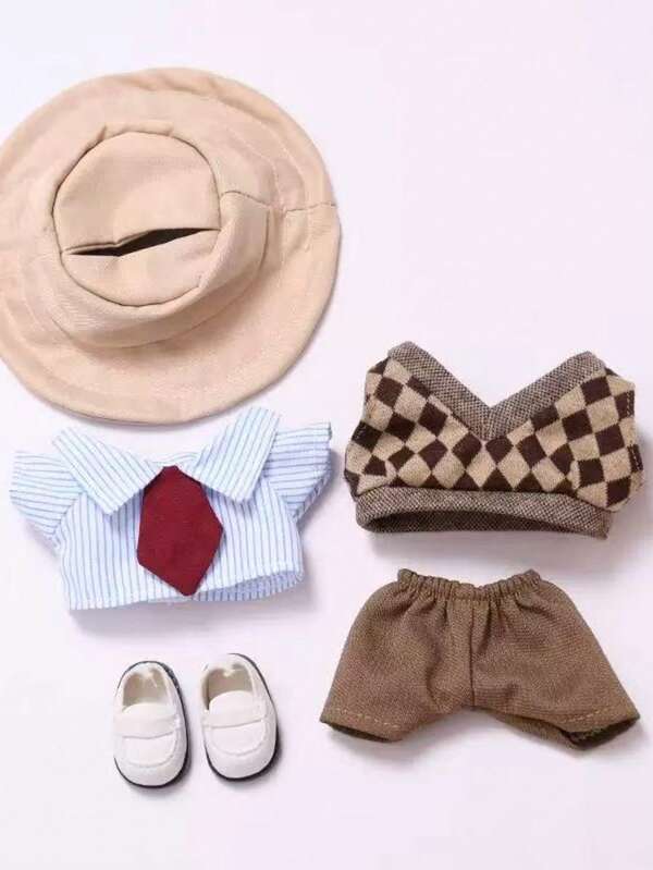 [ملابس فقط] طقم قلادة الجيل الأول والثاني والثالث - سترة، طقم ربطة عنق، ملابس للدمية