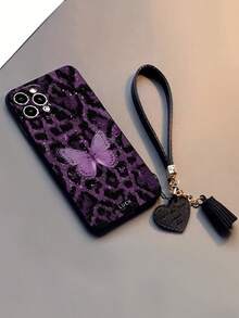 1 piezaModaTeléfonoCasoNo incluye cordón ni soporte. 1 unidad de funda para teléfono pintada, decorada con flores rosas y mariposas, transparente, reforzada, anticaída, compatible con Phone 16/16Pro/16Plus/16ProfessionalMax, 15ProfessionalMax, 16e, 15, 14, 13, compatible con P13, P14, P11, P12, X/XS/XR//8, compatible con, compatible con , versión internacional, sin versión nacional. - Multicolor 3 - Ver 5