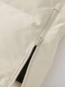 Balabala Boys' & Girls' Down Jacket Cute Hooded Winter 2024 Outerwear - Light Khaki - View 10