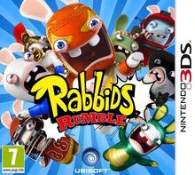 Ubisoft Les Lapins Crétins : La Grosse Bagarre Standard German, English, Spanish, French, Italian, Dutch Nintendo 3DS - Blue - View 2