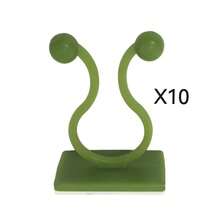 30/50/100 pezzi Clip per piante rampicanti, Clip di supporto per piante rampicanti, Ganci per piante rampicanti, Clip per piante rampicanti, Clip per piante di denaro, Fissaggio per piante e viti, Anello verde a sgancio rapido per fissaggio piante, Accessori per organizzazione dei cavi, Supporto per piante da interno - Multicolore - Visualizzare 13