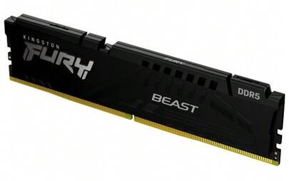  Kingston FURY Beast Negro DDR5 16GB 6000MT/s CL30 DIMM Memoria gamer para Ordenadores de sobremesa Módulo único AMD EXPO e Intel XMP - KF560C30BBE-16