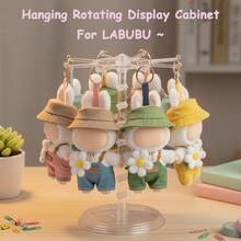 1个旋转钥匙扣展示架，适用于玩偶，透明亚克力材质，可悬挂多个钥匙扣，适用于派对活动和圣诞节等场合。 - 透明色-1PC - 查看 2