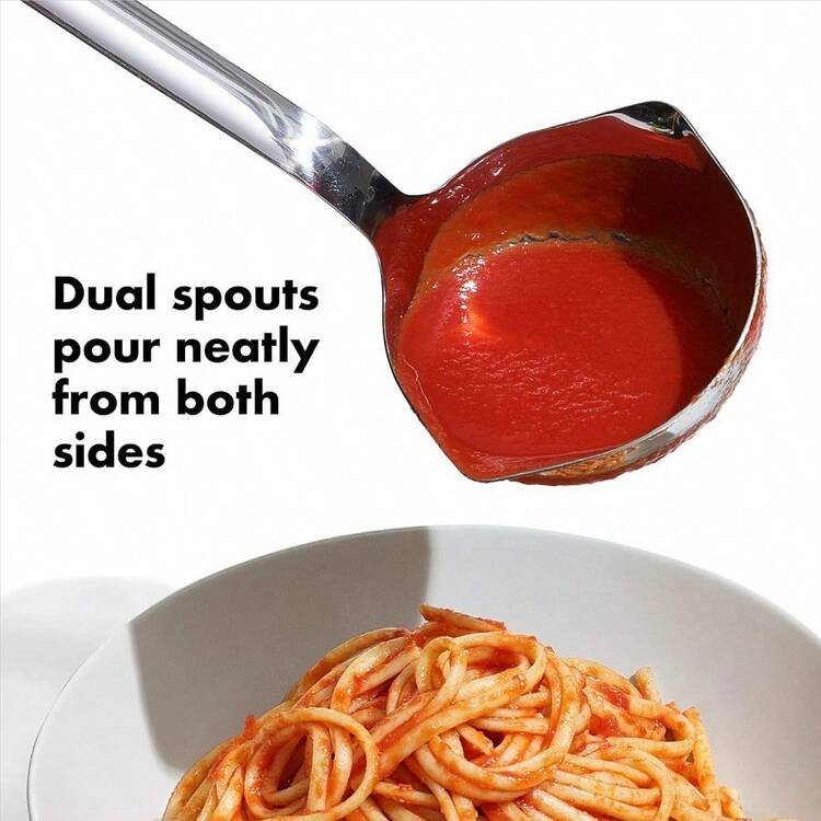 Cuchara de acero inoxidable OXO Good Grips - Acero inoxidable - Añade 4