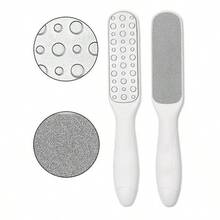 Double Side Foot File Callus Remover For Dead Skin Professional Pedicure Tools Stainless Steel Foot Pedicure Tools - 白色 - 查看 1