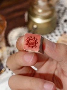 18 件/盒，慢生活图案木质印章，创意设计校园生活，我的一天，装饰主题木质印章，时尚木制工艺品，用于 DIY 记事本装饰和剪贴簿装饰 - 卡其色 - 查看 6