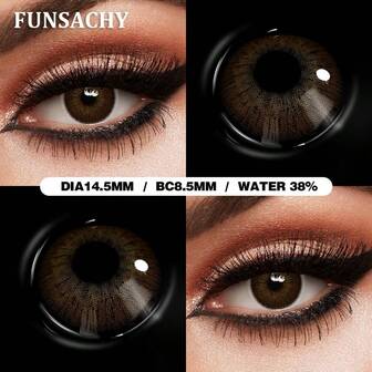 FUNSACHY 1pair Cosplay Color Contact Lenses For Cosplayer Anime Role Playing Contact Lens For Eyes Cosmetic Colorful Multicolored Eye Pupil Yearly Use