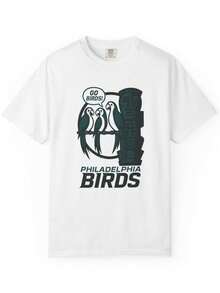 PHILADELPHIA BIRDS - Eagles Pro Football Enchanted Tiki Room Totem T-Shirt - Parks  World Disneyland Trip Cotton Graphic Tee - 白色 - 查看 1