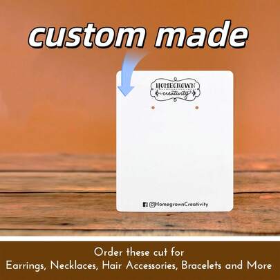 Customized Earring Cards | 24 Sizes | Personalized Jewelry Display Cards With Logo | Earring, Necklace, Bracelet Packaging Tags