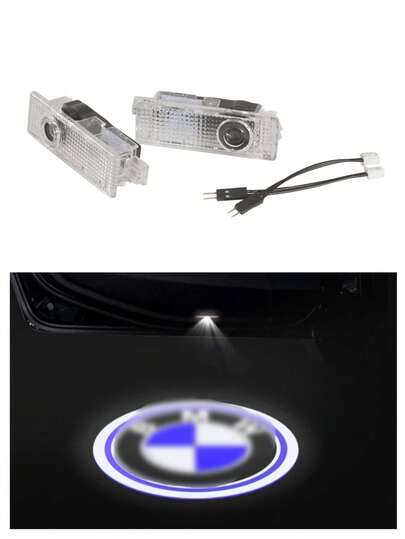 Autotürlichter Auto Eingang Beleuchtung Zubehör Auto Tür Logo Projektor Lichter Kompatibel mit BMW 1/2/3/4/5/6/7er X1/X2/X3/X4/X5/X6