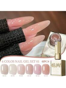 XEIJAYI 15ML 6-Color Nail Gel Polish  - Vibrant Long-Lasting Gel Colors For Women's Salon & DIY Manicure, Professional LED Cure With Chip-Resistant & Glossy Finish, Perfect Gift For Nail Art Lovers - 彩色 - 查看 19