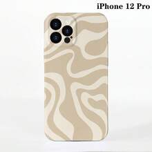 1pc Minimalist Asymmetrical Patchwork Pattern Glossy Hard Shell Phone Case, Suitable For IPhone 11/12/13/14/15/16 Pro Max
