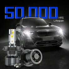 120,000 Lumens LED Lighting Solution, 6500K Cool White Beam, Multi-Interface Universal Support 9003, 9004, 9005, 9006, 9007, 9008, 9012, H4, H7, , H9, H11 - H4 - View 11