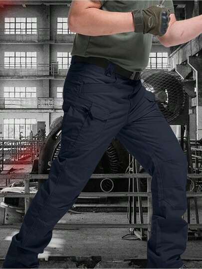 Pantalones Tácticos Impermeables de 10 bolsillos  bolsillos dobles profundos y bolsillos delanteros pequeños