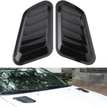 Automobile Engine Hood Ventilation Cover, Universal Air Intake Cover, Turbocharged Engine Hood Ventilation Cover, Automobile Engine Hood (Black) - 2pcs - View 8