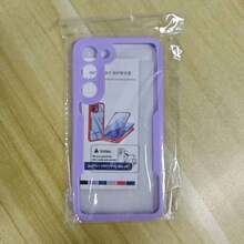 Hadaasi 1pc Soft TPU Bumper + Hard PC Back 2-In-1 Full Coverage Transparent Phone Case With Front Screen Protector, Compatible With IPhone 17 Pro/17 Pro Max/Air/17/16/16E/16 Pro Max/15/14/13/12/11 Pro Max/Plus/SE2/SE3, Galaxy M36/S25 FE, 12/13C/12C/Note 12 Pro/NOTE14 PRO+/NOTE13 PRO/NOTE13 PRO+, POCO M6 PRO, Reno14 Pro/Reno14 F, Hot 60 Pro/Hot 60 Pro+ - Mauve Purple - View 94