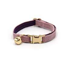 Velvet Zinc Alloy Cat Collar With Bell, Soft Cute Handmade Mini Cat Collar