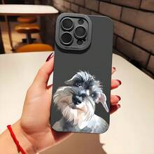 Cute Schnauzer Pattern Phone Case High Quality Protective Case Cover Suitable For Iphone16/15/14/13/12 11 Pro Max Series And 12Pro 13Promax 14Plus 15Plus 16Plus 12Mini 13Mini 14Pro X XS Xr Xsmax 7 8 7Plus 8Plus 15Promax 16Pro 14Promax 13Pro Max 12Pm And Other Models Birthday Gifts Holiday Gifts Friends Gifts Couple Phone Cases Boyfriend And Girlfriend GiftsSuitable For IPhone 17 Air - 黑色 - 查看 6
