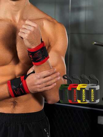 2 Stücke Sport Krafttraining umwickelte Knieschoner & Handgelenkbandagen