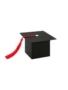 50/15pcs/1pc Graduation Cap Candy Box, Graduation Party Supplies 2025 Graduation Gift Candy Box Suitable For Graduation Party Gifts - Black Box + Red Rope - View 11
