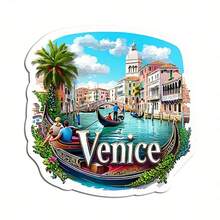 1 件 2D 城市景观冰箱贴 - 适合作为送给朋友的节日礼物，多个丙烯酸和橡胶软磁铁适用于金属门、冰箱、储物柜 - 适合旅行爱好者、新年、毕业典礼、周年纪念日、圣诞节、感恩节的创意家居装饰礼物 - 彩色 - 查看 17