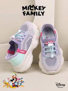 Disney Sản phẩm hợp tác chính thức với  | Một đôi giày thể thao trẻ em, phù hợp cho cả ngày thường, kỳ nghỉ, thể thao và các hoạt động ngoài trời. Thoải mái và ôm sát hình dáng bàn chân, chống trơn trượt và thoáng khí. (Giày thể thao bé trai, giày trượt ván bé trai, giày thể thao trẻ em, giày thể thao bé gái, giày trượt ván bé gái) - Màu tím - Xem 1
