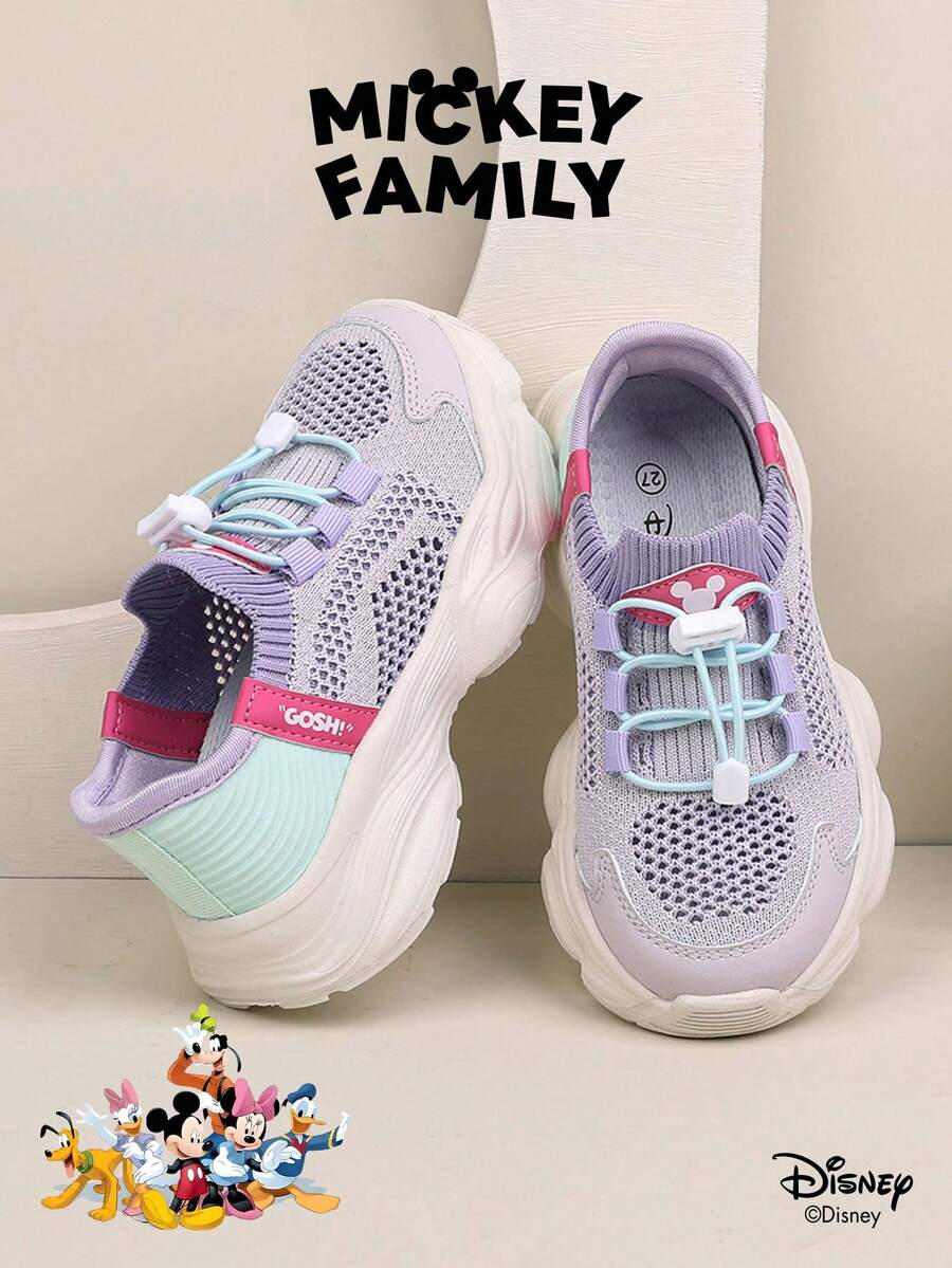 Disney Sản phẩm hợp tác chính thức với  | Một đôi giày thể thao trẻ em, phù hợp cho cả ngày thường, kỳ nghỉ, thể thao và các hoạt động ngoài trời. Thoải mái và ôm sát hình dáng bàn chân, chống trơn trượt và thoáng khí. (Giày thể thao bé trai, giày trượt ván bé trai, giày thể thao trẻ em, giày thể thao bé gái, giày trượt ván bé gái) - Màu tím - Xem 1