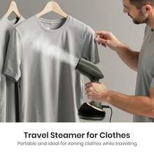 SUPERLEX Garment Steamer For Clothes,Household Steam Iron,Portable Handheld Design Effortlessly Remove Clothing Wrinkles,350ml Big Capacity, Strong Penetrating Steam, Removes Wrinkle, For Home, Office And Travel - UK Plug(220-240V) - View 10