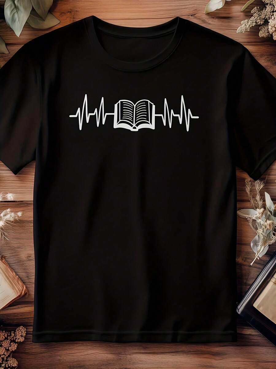 Book Heartbeat T-Shirt Reading And Book Lover T-Shirts