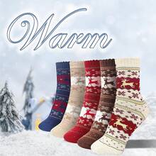 SISOSOCK 5 Pairs Fuzzy Soft Cozy Fluffy Socks Women, Casual Thick Plush Comfy Sleep Socks, Warm Winter Gifts Women - 多色動物-2 - 查看 3