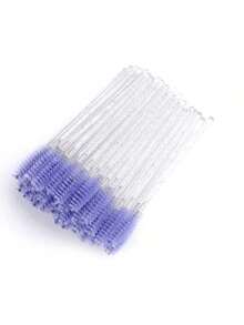 50/100/200pcs Disposable Black Eyelash Brushes, Mascara Wands, Eyebrow Brushes, Small Makeup Brushes - Multicolor - View 7