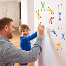 Shindel 50PCS Stretchy Wall Climbers, Climbing Man Sticky Toy Set Fun Fidget Toys, Birthday Goodie Bag Stuffers Kids Classroom School Exchange Prize, Office & Home - 1 - Xem 6