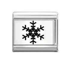 1 Stück individuell gestaltbares DIY italienisches modulares Armband, mit Weihnachtselementen, geeignet für Weihnachten, Neujahr, Halloween, Valentinstag, Weihnachtsstil, charmantes Design, Edelstahl Schmuck, Weihnachts- & Halloween-Essentiell, lokal, praktisch & modisch, Weihnachtsdekoration, Party-Outfit-Anleitung, Weihnachtsgeschenkzubehör, Weihnachtshaus-Atmosphäre, Halloween-Accessoires, geeignet als Partygeschenke für Freunde/Familie/Paare, Retro-Botanik-Stil, elegantes schwarzes Design, stabiler Herbstfarbton