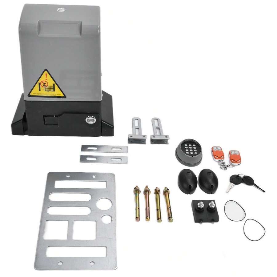 Abridor de puerta corredera inteligente de 370 W, automático, para villas, con capacidad de carga de 800 kg, 220 V - Gris - Ver 1