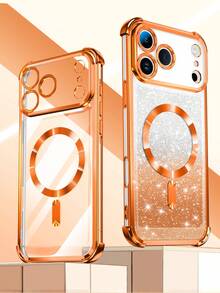 Magnetic Compatible With IPhone 17/8/7P/8P/X/Xs/Xr/Xsmax/11/11pro/11promax/12/12pro/12promax/12MINI/13/13pro/13promax/13MINI/14/14pro/14plus/14promax/15/15pro/15plus/15promax/16/16pro/16plus/16promax Phone Cases - Burnt Orange - View 6