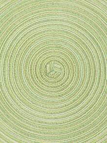1/4/6/12pcs Bohemian Style Woven Placemats, Round Solid Color Dining Table Mats For Kitchen, Bowls, Cups, Suitable For Holidays, Parties, Birthdays, Vintage, Countryside, Outdoor, Home Decor, All Seasons - Green - View 8