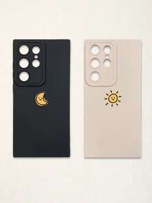 Couple Phone Cases - Sun & Moon Design, Black & White Phone Cases Compatible With IPhone & Galaxy Smartphones, Phone Cases, Case Compatible With IPhone 17 Pro Max, Covers, Cute Phone Cases, Compatible With IPhone 13, 15, 16 Pro Max, 16 - Multicolor - View 35