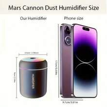 1pc Color Changing Night Light With Aroma Diffuser, Soothing Sound, 6.09oz Cold Mist Ultrasonic Humidifier, USB Powered Portable For Bedroom, Car, Home, Dorm - Ideal For Pregnant Women & Elderly (Batteries Not Included)