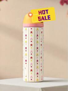 New Original OWALAS 320oz Halloween & Christmas Limited Edition Water Bottle - Sports Water Bottle With Leak-Proof Design & Pop-Up Lid, Multiple Colors Available | Top Gift Choice For Fitness, Running, School, Halloween, Thanksgiving, Christmas & More, Also A Fashionable Water Bottle For Women - 白花 - 查看 1