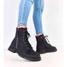 Women Matte -Leather Boots Jakoma - Black - View 1