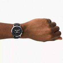 Fossil Neutra Moonphase Multifunction Men's Quartz Watch,White Dial, Dark Brown Strap, Business Style.FS5903,FS5904,FS5905